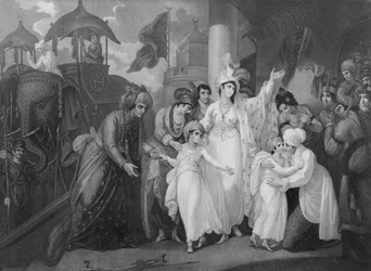 Le Départ des Fils de Tippoo du Zenana, 1793